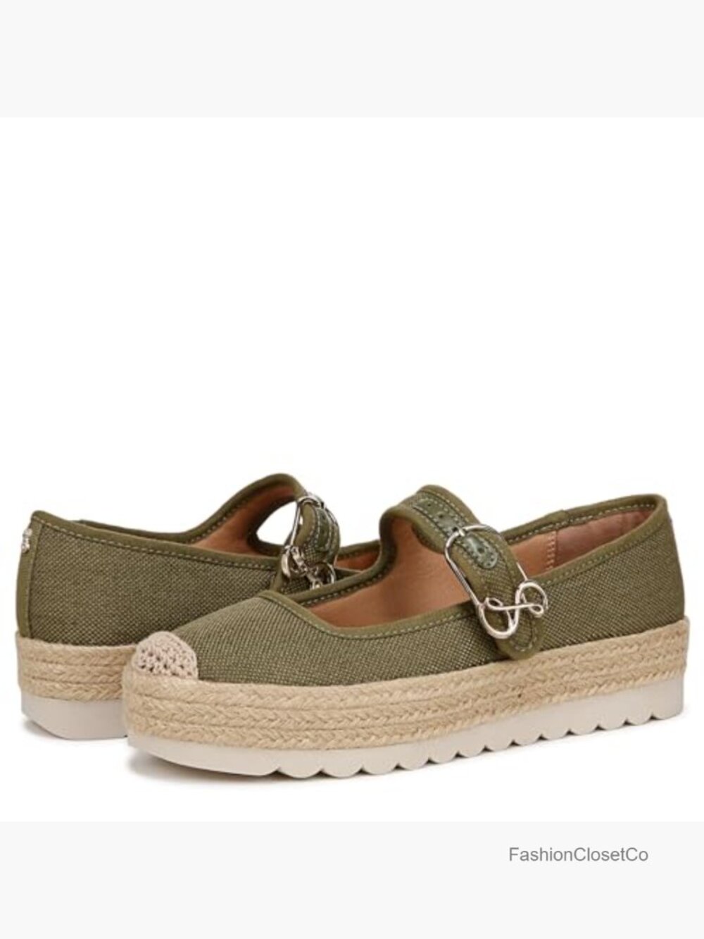 Sam & Libby Women's Isla Canvas Mary Jane Flat Slip-On Espadrille - Picture 6 of 7